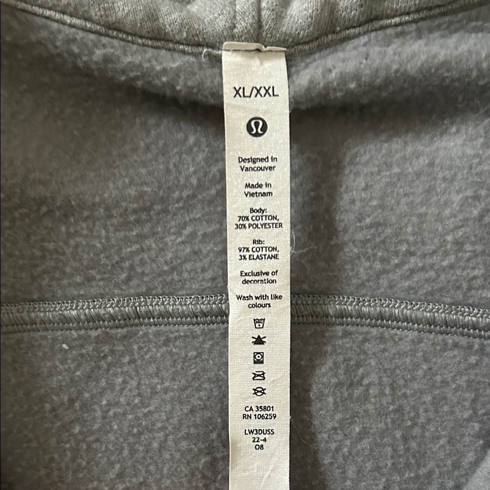 lululemon athletica Heather Gray Women's Hoodie - Picture 2 of 10